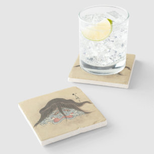 Vintage Yokai Otoroshi- Japanese Monster Stone Coaster