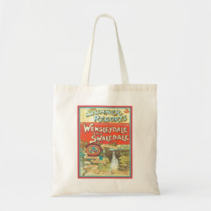 Vintage Yorkshire Railroad Tourist Guide Cover Art Tote Bag