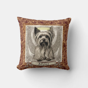 Vintage Yorkshire Terrier Angel Customised Cushion