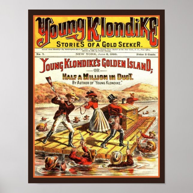 Vintage Young Klondike Gold Seeker Poster (Front)