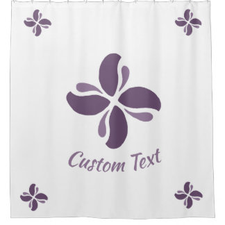 Vintage Zen Echo Lilac Kiss Shower Curtain