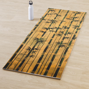 Vintage Zen Forest Bamboo  Yoga Mat