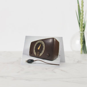 Vintage Zenith Radio Blank Note Card