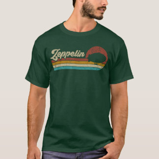 Vintage Zeppelin Retro Sunset Funny Dirigible Airs T-Shirt