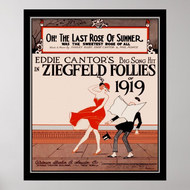 Vintage Ziegfield Follies of 1919 Poster (Front)