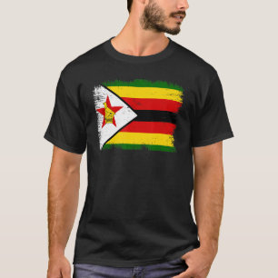 Vintage Zimbabwe Flag Zimbabwean Independence Day T-Shirt