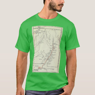 Vintage Zion National Park Map 1920 T-Shirt