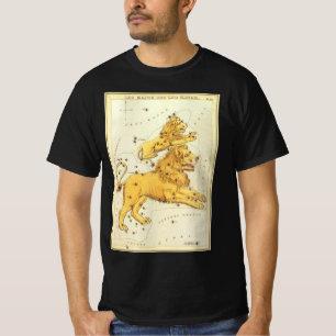 Vintage Zodiac, Astrology Leo Lion Constellation T-Shirt