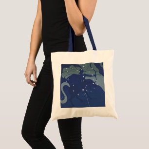 Vintage Zodiac Astrology Sagittarius Constellation Tote Bag