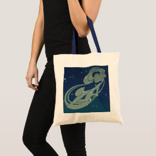 Vintage Zodiac Astrology, Virgo Constellation Tote Bag