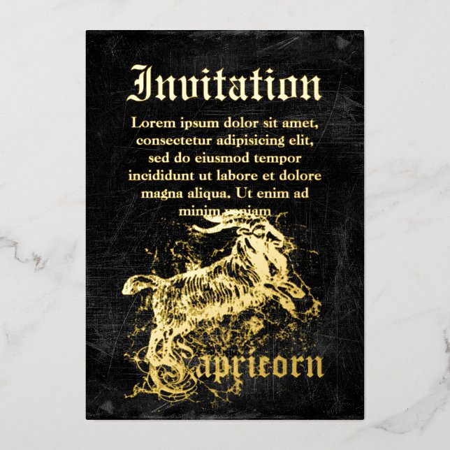 Vintage Zodiac Capricorn (Front)