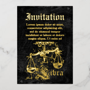 Vintage Zodiac Libra