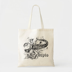 Vintage Zodiac Scorpio Tote Bag