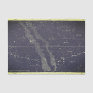 Vintage Zodiac Sky Chart Tissue Paper