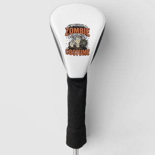 Vintage Zombie Costume Halloween Shirt Design_1 Golf Head Cover