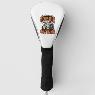 Vintage Zombie Costume Halloween Shirt Design_1 Golf Head Cover