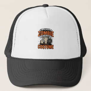 Vintage Zombie Costume Halloween Shirt Design_1 Trucker Hat