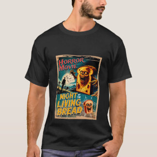 Vintage Zombie Horror Movie Poster Night of The Li T-Shirt