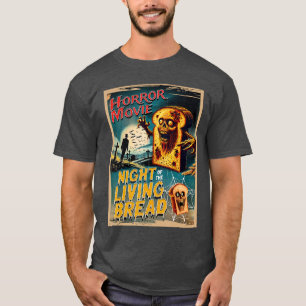 Vintage Zombie Horror Movie Poster Night ofhe Livi T-Shirt