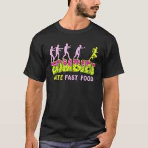 Vintage Zombies Hate Fast Food T-Shirt