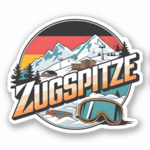 Vintage Zugspitze bavarian outdoor nature gifts