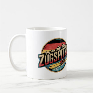 Vintage Zugspitze bavarian outdoor nature gifts Coffee Mug