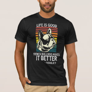 Vinteage French Bulldog Retro Style Dog T-Shirt