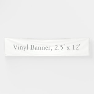 Vinyl 2.5' x 12' Banner