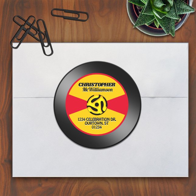 Vinyl 45 Record Label Individual Personalised (Creator Uploaded)
