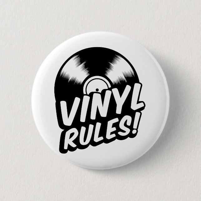 vinyl 6 cm round badge (Front)