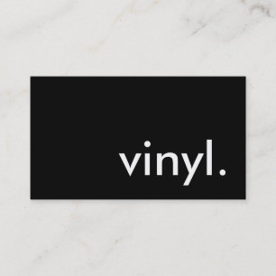 vinyl. business card