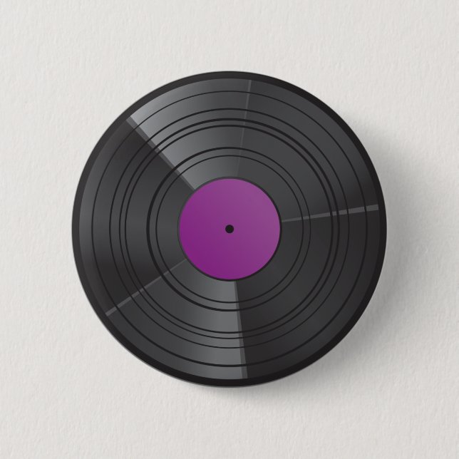 Vinyl Button Purple (Front)