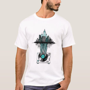 Vinyl City Soundwave   Modern Art Music Lover T-Shirt