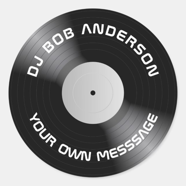 Vinyl Classic Round Sticker (Front)