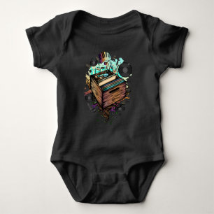 Vinyl Crate Music Baby Bodysuit