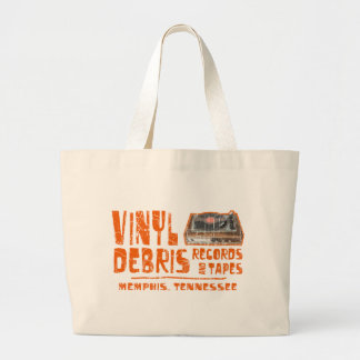 Vinyl Debris Records Large Tote Bag