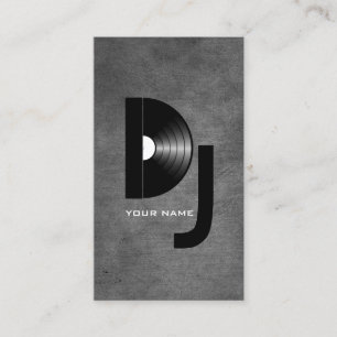 Vinyl DJ Business Card