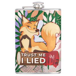 Vinyl Flask 8oz : Trust Me (green)
