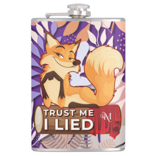 Vinyl Flask 8oz : Trust Me (purple)