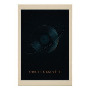 Vinyl in orbit - Poster