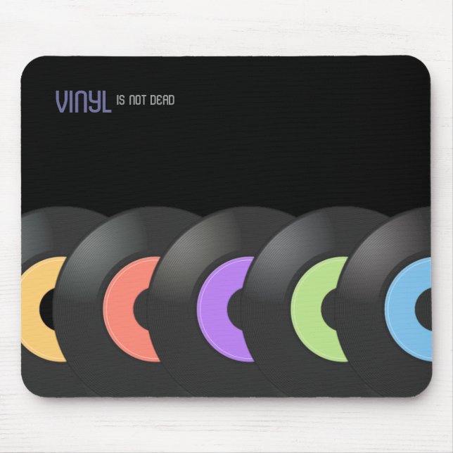Vinyl Is Not Dead mousepad (Front)