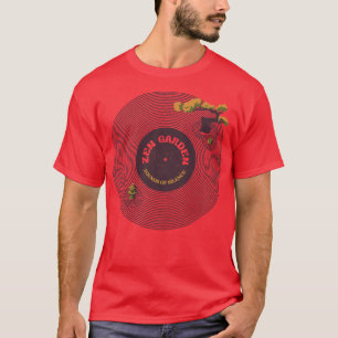 Vinyl Japanese Zen Garden Musical Notes Sounds of  T-Shirt