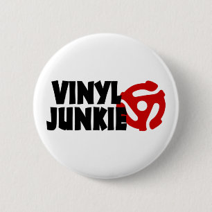 Vinyl Junkie 6 Cm Round Badge