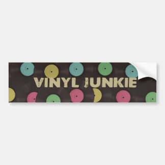 Vinyl Junkie Bumper Sticker