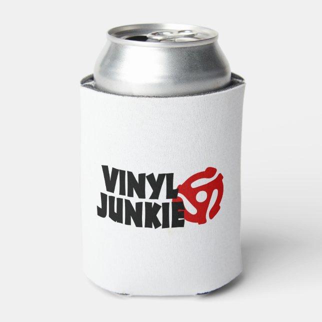 Vinyl Junkie Can Cooler (Can Front)