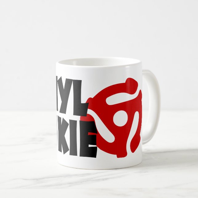 Vinyl Junkie Coffee Mug (Front Right)