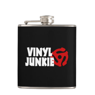 Vinyl Junkie Hip Flask