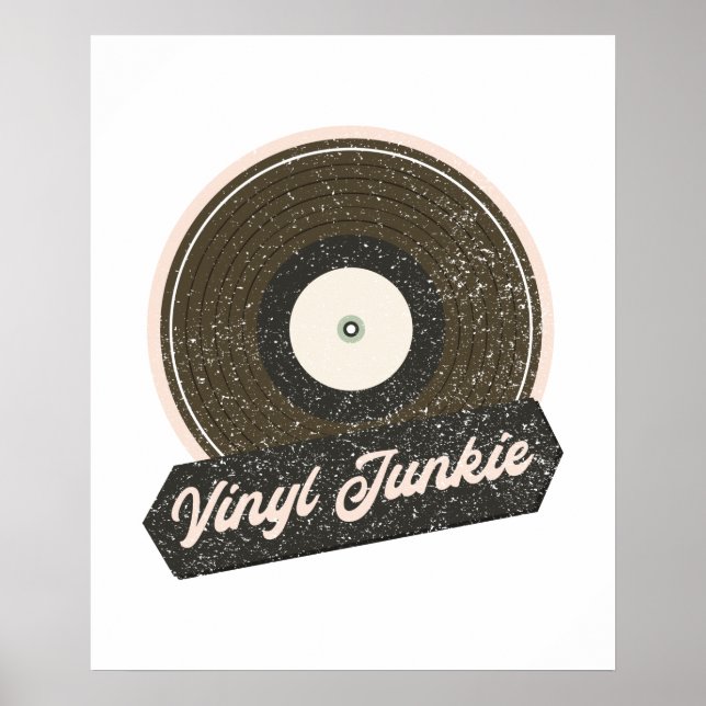 Vinyl Junkie Poster (Front)