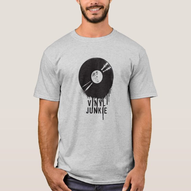 Vinyl Junkie T-Shirt (Front)