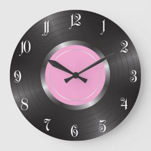 Vinyl long play disc large clock